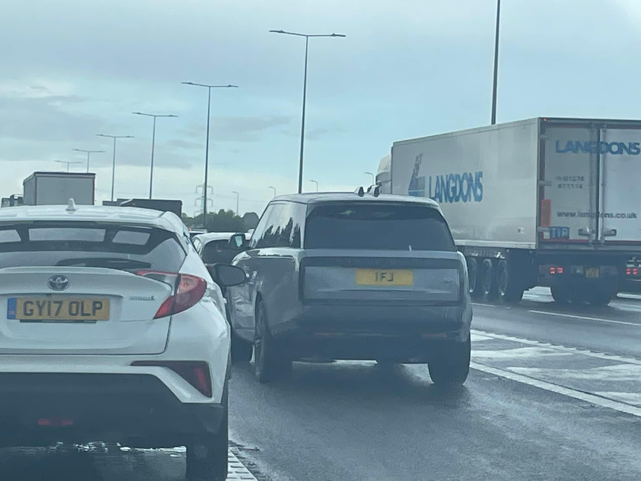 UK Number Plate 1 FJ (Image 1)